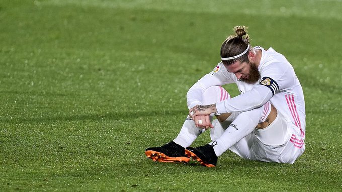 Desfalque do Real Madrid por lesão, Sergio Ramos é diagnosticado com a covid-19