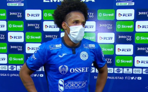 Autor de gol do São Bento contra Corinthians chora e dedica ao pai falecido