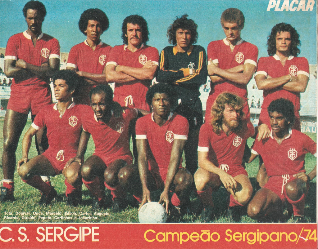 Carlinhos no Sergipe em 1974.