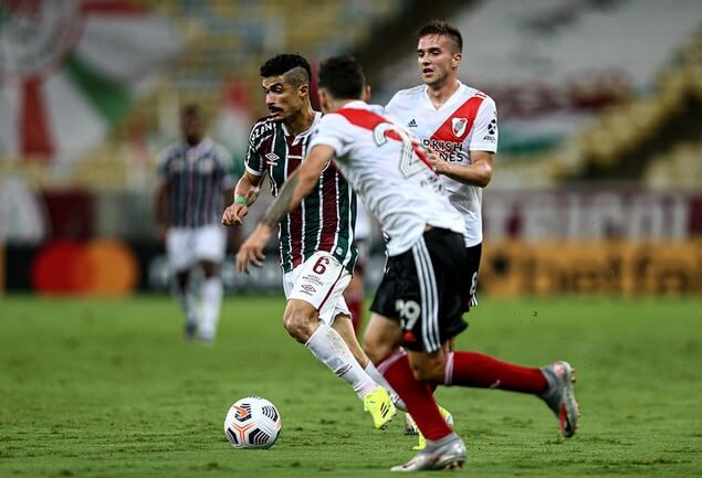 Fluminense saiu atrás do River Plate (Foto: Lucas Merçon/Fluminense FC)