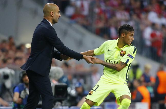 Guardiola assume ter prazer em ver Neymar em campo e relembra encontro em 2011