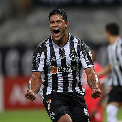 Hulk marcou os dois gols do Atlético-MG (Foto: Pedro Souza/Atlético-MG)