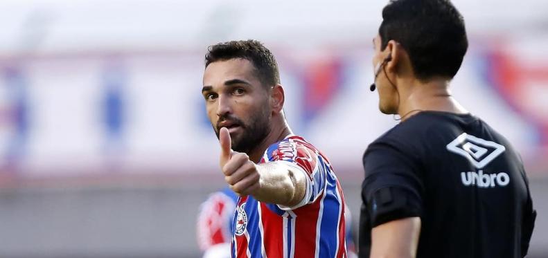 Com fome de gols. (Foto: Felipe Oliveira / Bahia)