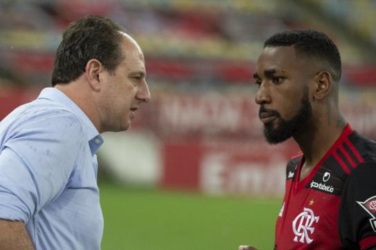Ceni confirma que Gerson desfalca o Flamengo contra a LDU, pela Libertadores
