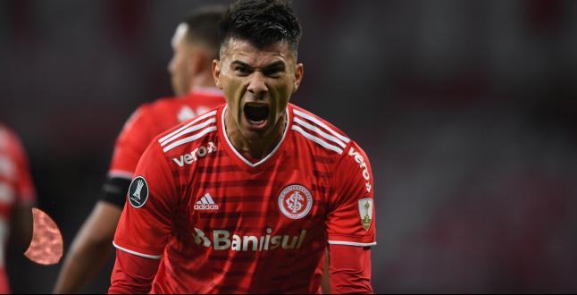 Cuesta abriu a porteira da goleada. (Foto: Ricardo Duarte / Internacional) Cuesta abriu a porteira da goleada. (Foto: Ricardo Duarte / Internacional)