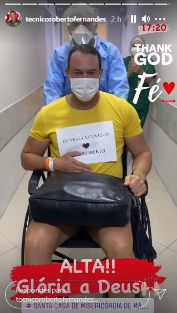 Técnico de clube da Série B recebe alta após internação por Covid-19