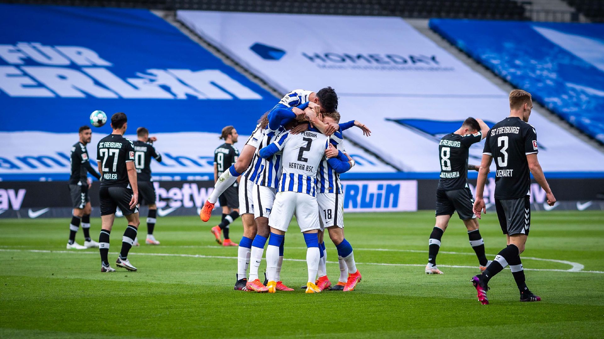 ALEMÃO: Hertha Berlin passeia e vence o Freiburg por 3 a 0