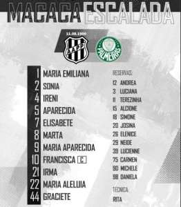 Paulistão: Ponte Preta faz homenagem nas camisas às mães de jogadores