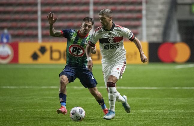 Arrascaeta deu a assistência para o gol de empate de William Arão Arrascaeta deu a assistência para o gol de empate de William Arão