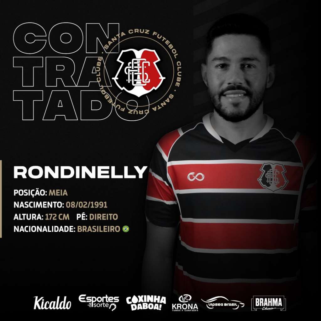 Rondinelly é o novo reforço do Santa Cruz
