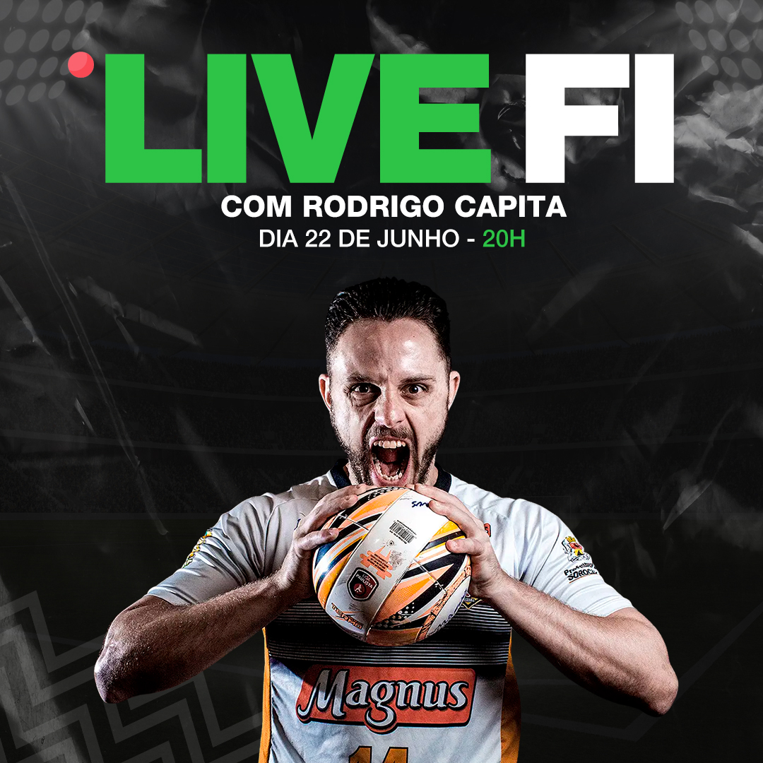 Live FI entrevista jogador do Magnus Futsal e seleção brasileira nesta terça-feira!