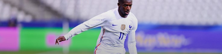 Após sofrer lesão no joelho direito, francês Dembélé é cortado da Eurocopa