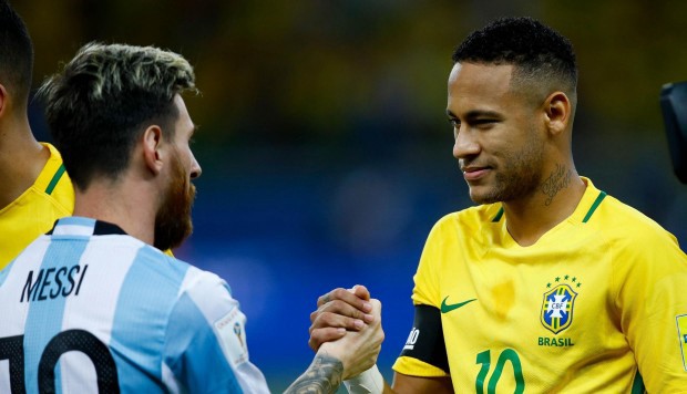 Final da Copa América neste sábado será o quinto confronto entre Neymar e Messi