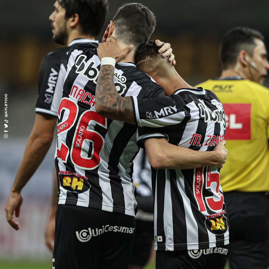 Meia do Atlético-MG comemora gols em ‘noite de argentinos’, mas divide méritos com todo grupo