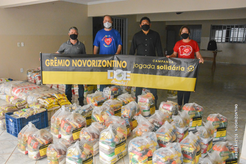 Campanha “Jogada Solidária” do Novorizontino arrecada oito toneladas de alimentos