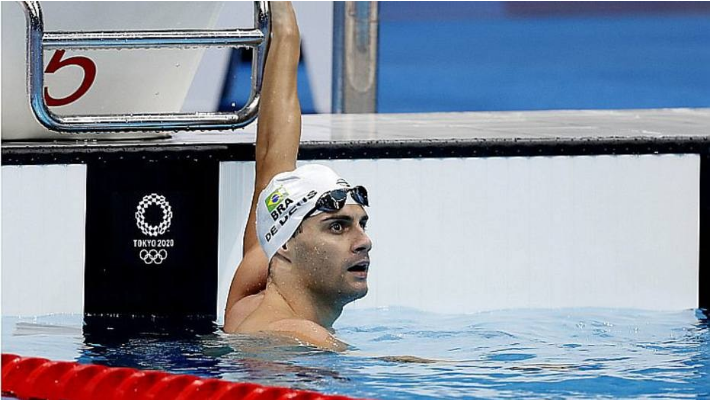 Léo de Deus termina em 6º na final dos 200m borboleta na Olimpíada de Tóquio