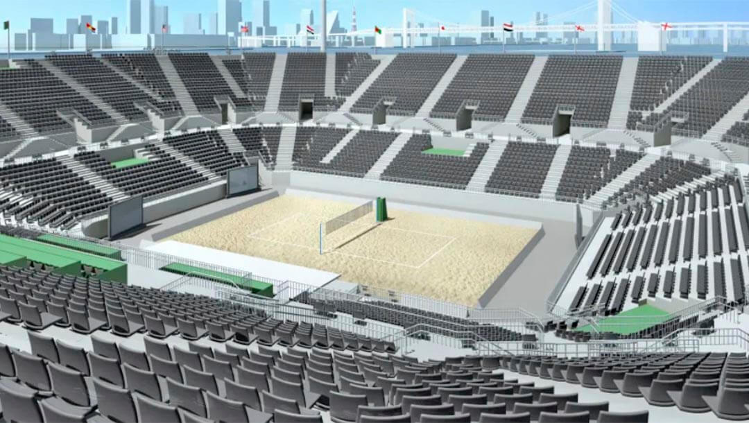 Estrutura da Shiokaze Arena impressiona Ana Patricia e Rebecca, do vôlei de praia