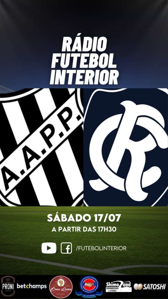 RÁDIO FI: Jornada começa às 17h30 para Ponte Preta x Remo. Confira!