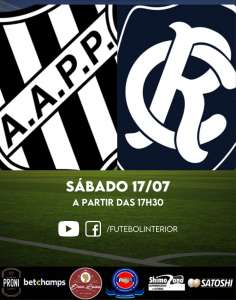 RÁDIO FI: Jornada começa às 17h30 para Ponte Preta x Remo. Confira!