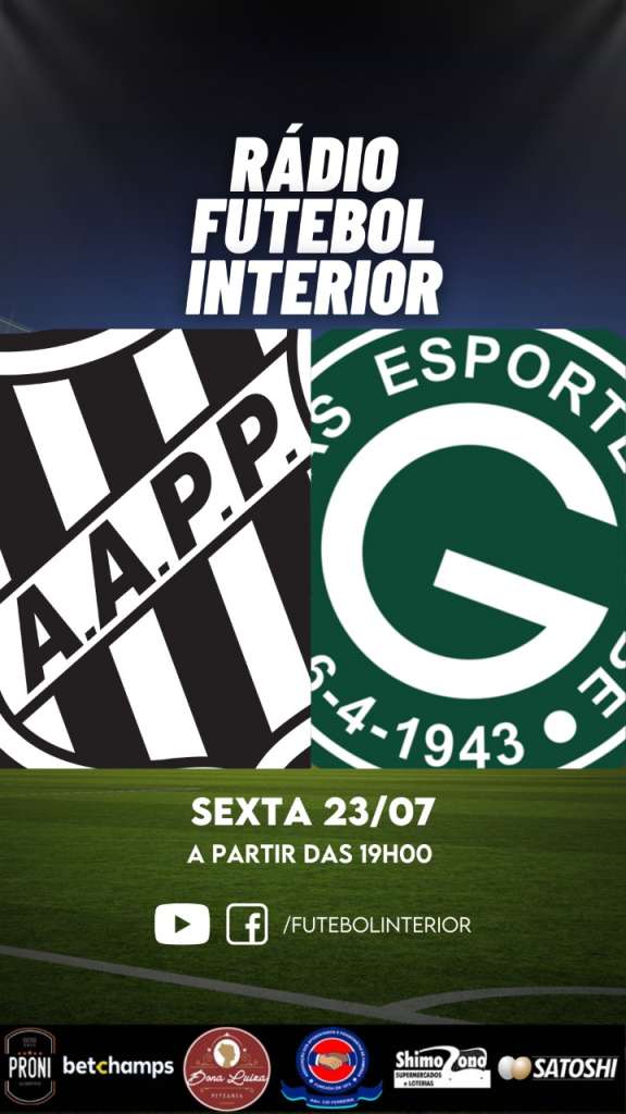 RÁDIO FI: Jornada começa às 19h nesta sexta-feira para Ponte Preta x Goiás. Confira!