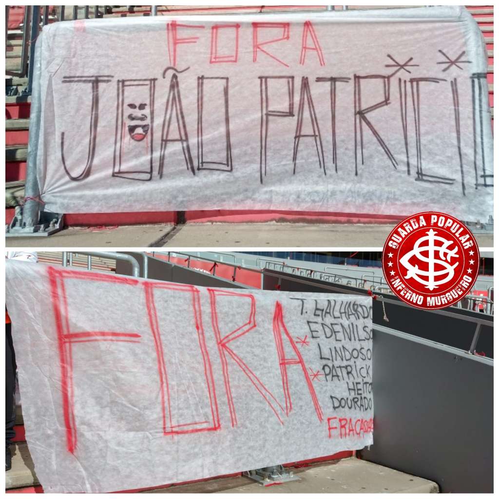 Arquibancada do Beira-Rio foi o “alvo” dos protestos colorado