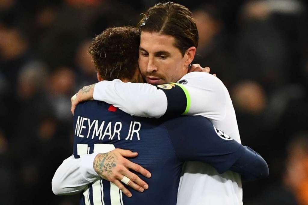 Sergio Ramos revela que Neymar o convenceu a assinar contrato com o PSG