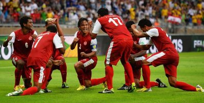 Brasil 2013: Taiti pede apoio da torcida e sonha com gol na Espanha