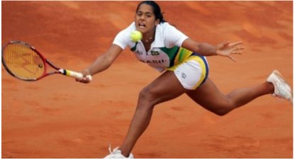 Tênis: Teliana Pereira  perde nas quartas e é eliminada nas duplas