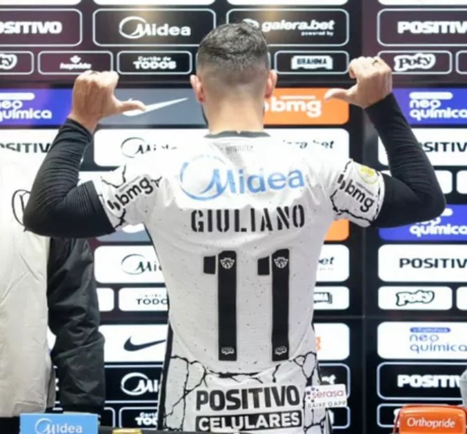 Apresentado, Giuliano quer estrear pelo Corinthians no clássico: ‘Minha vontade’