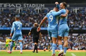 INGLÊS: Gabriel Jesus brilha como 'garçom' em goleada do Manchester City sobre Norwich
