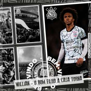 Após 'spoiler' do Arsenal, Corinthians anuncia retorno de Willian após 14 anos