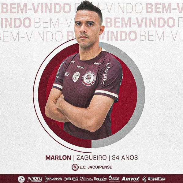 Screenshot 2021 08 24 at 15 05 17 Esporte Clube Jacuipense no Instagram Marlon e o novo zagueiro do Jacuipense Formado nas...