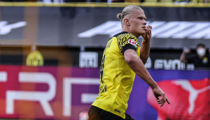 ALEMÃO: Com apresentação de gala de Haaland, Borussia Dortmund goleia Einthacht Frankfurt