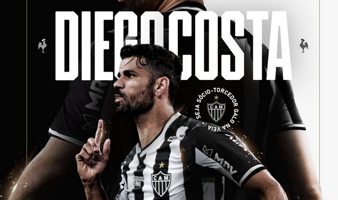 Atlético-MG acerta contratação de Diego Costa com contrato até 2022