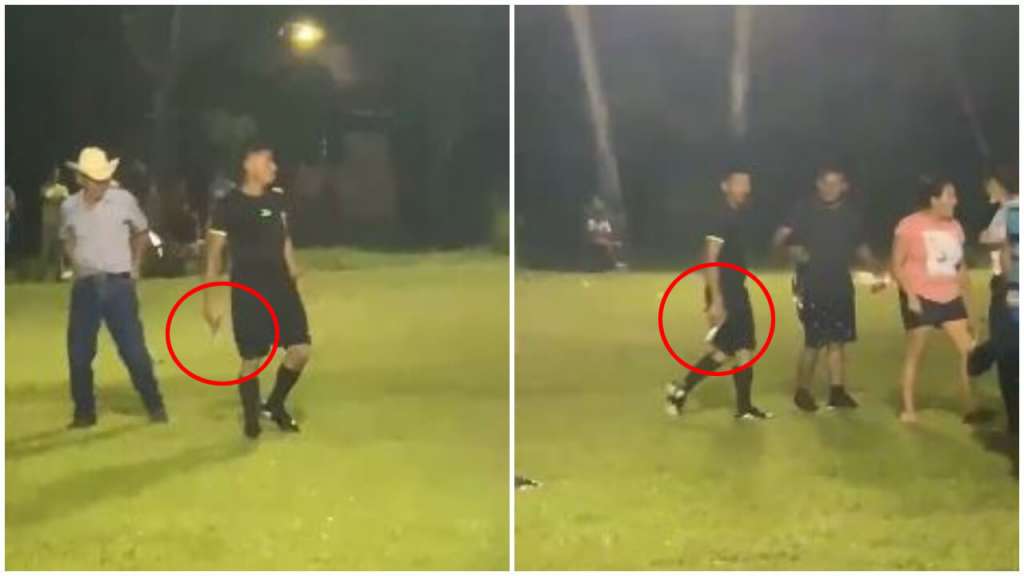 Árbitro saca arma para afastar torcedores do campo e faz disparos; FOTOS E VÍDEOS AQUI!