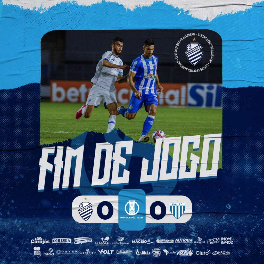 CSA 0 x 0 Avaí – Medo de perder prevalece e gols não saem