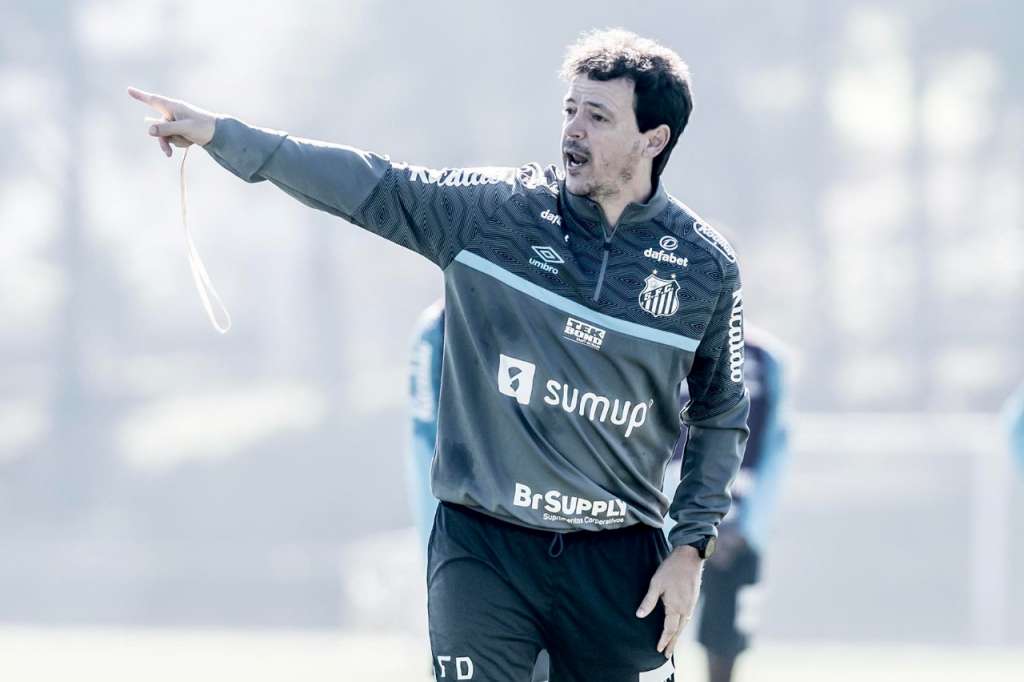 Fernando Diniz ensaia Santos sem 8 titulares pela volta da Copa do Brasil