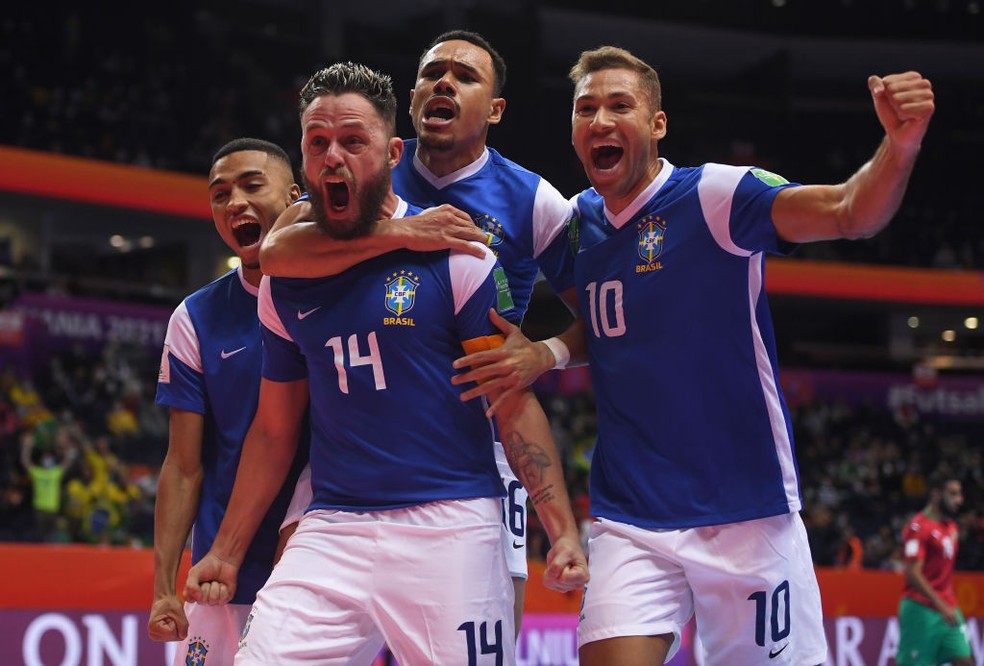 Futsal: Brasil sofre, faz 1 a 0 no Marrocos e avança à semifinal da Copa do Mundo