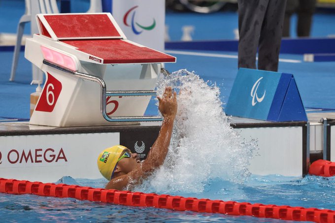 No último dia da natação na Paralimpíada, Wendell Belarmino fatura bronze