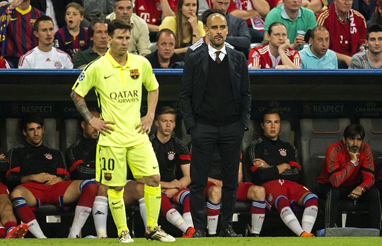 Guardiola e Messi