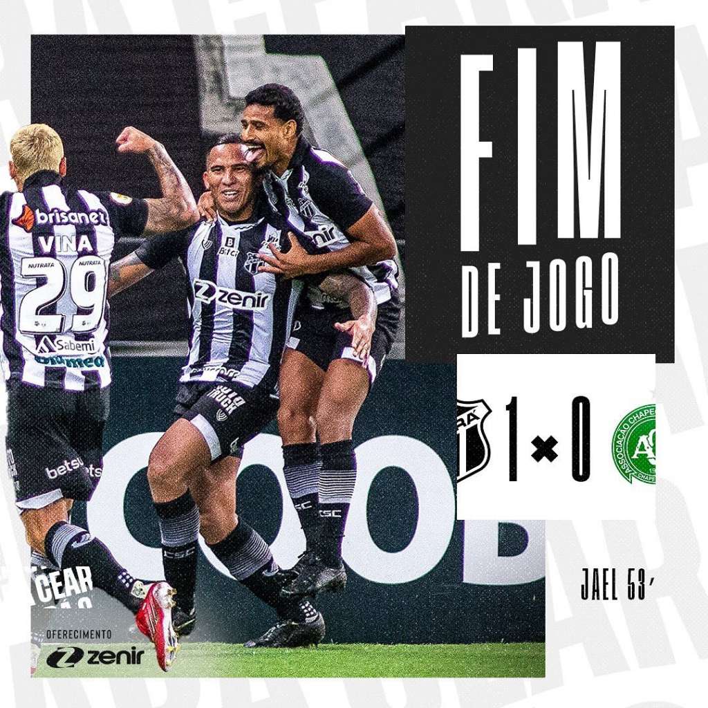 Ceará 1 x 0 Chapecoense – Quebra jejum e primeira vitória com Tiago Nunes