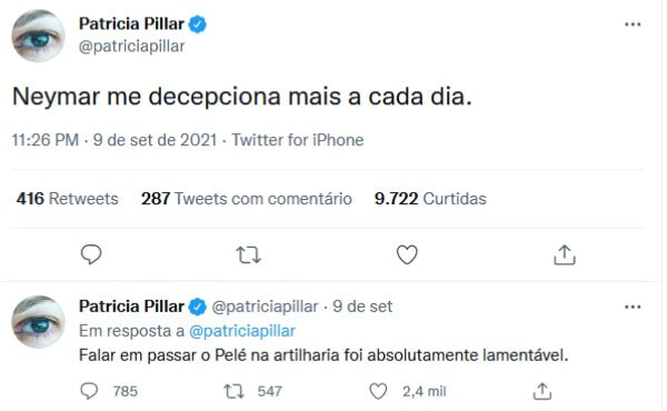 patricia pillar neymar