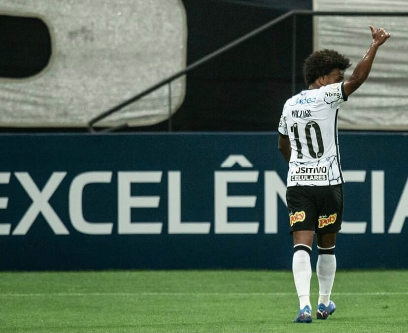 Feliz por reestreia, Willian lamenta empate do Timão e diz que precisa de mais ritmo