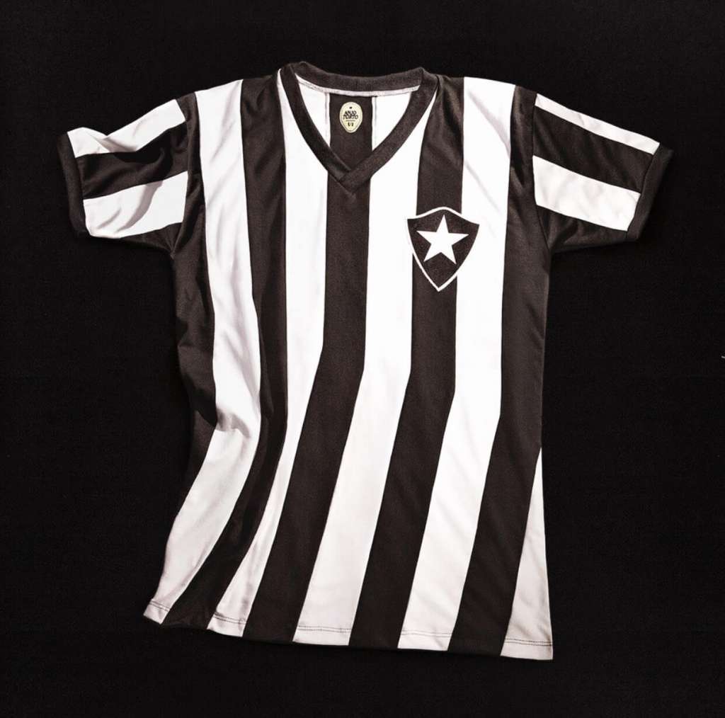 Série B: Botafogo lança camisa exclusiva em homenagem à Garrincha com listras tortas; FOTOS!