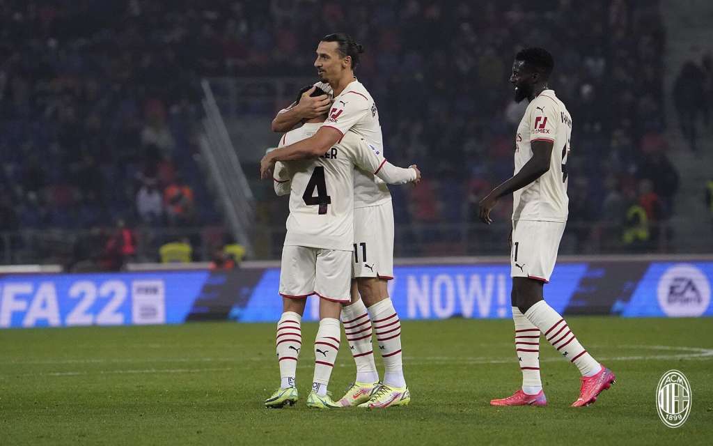 ITALIANO: Ibrahimovic faz contra e a favor, Milan bate Bologna e assume liderança