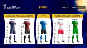 Final da Sul-americana: Athletico-PR e Red Bull Bragantino usarão uniformes tradicionais