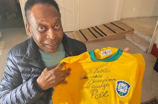 Pelé manda mensagem para Lewis Hamilton: ‘Obrigado por ser quem você é’
