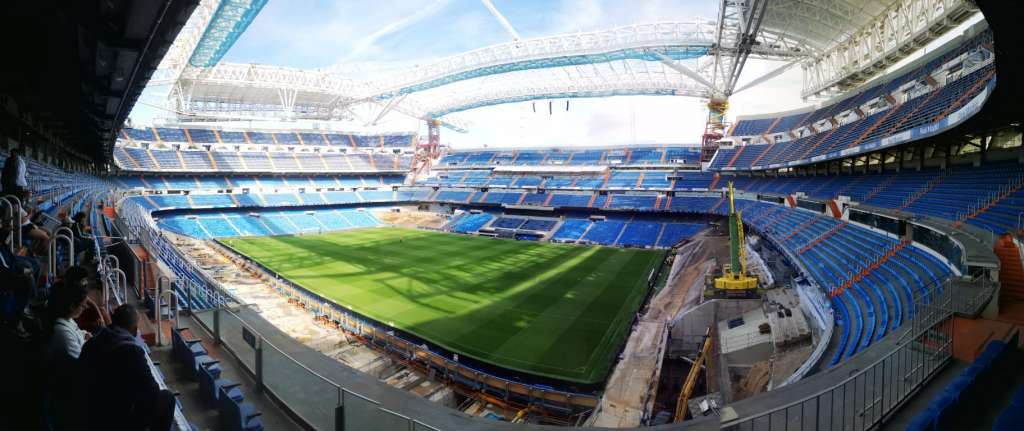 Novo Santiago Bernabéu impressiona pelo sistema de gramado retrátil