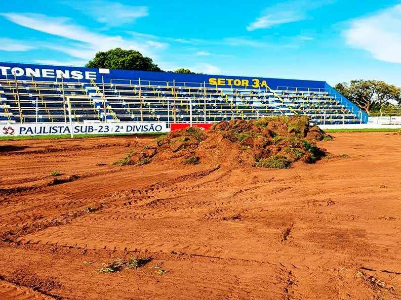 Paulista A3: Gramado do Ferreirão, estádio da Matonense, passa por total reformulação