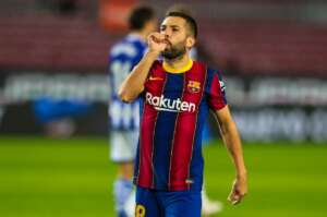 Espanhol: Lateral do Barcelona e da seleção, Alba testa positivo para covid-19